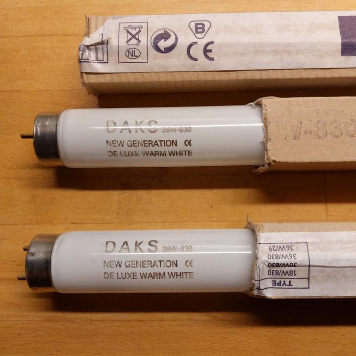 19x DAKS TL buis 36W 120cm warmwhite, Huis en Inrichting, Lampen | Overige, Nieuw, Ophalen
