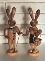 Vintage grote Paashazen Erzgebirge 23 cm. Paasversiering., Diversen, Ophalen of Verzenden