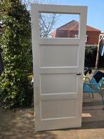 4 vaks paneeldeur met raampje, Doe-het-zelf en Verbouw, Deuren en Horren, Ophalen, Gebruikt, Binnendeur, Glas