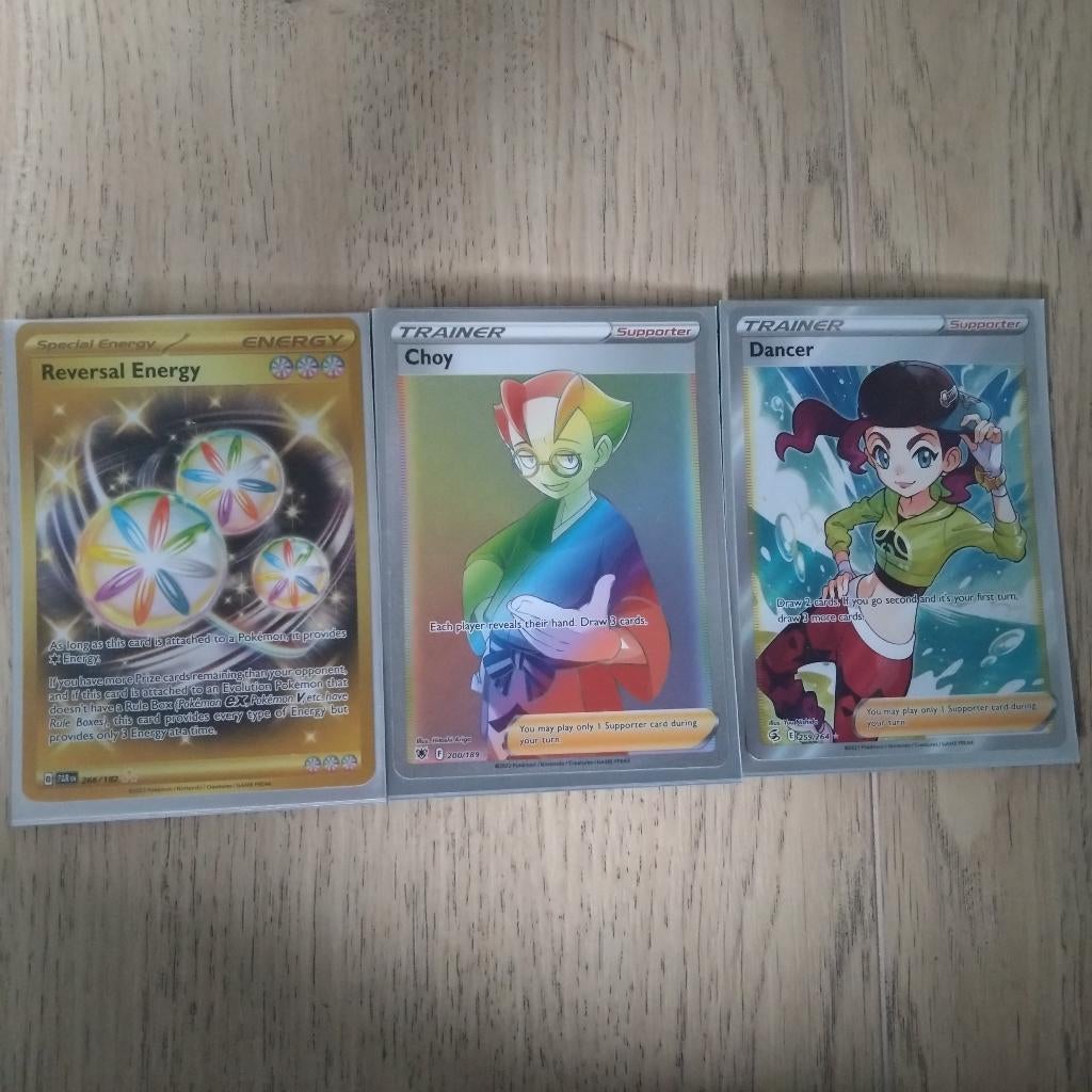 Reversal energy+ choy + dancer, Ophalen, Zo goed als nieuw, Meerdere kaarten, Foil