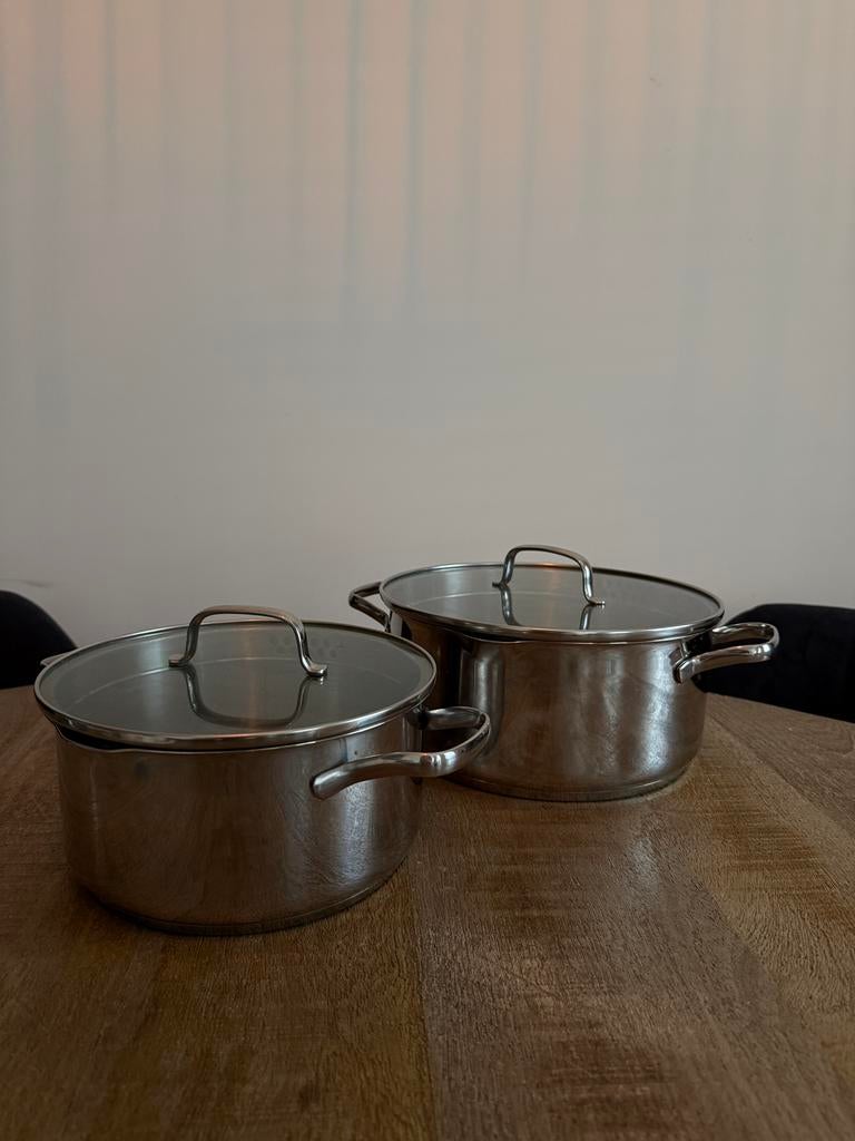 Pannen MasterChef, Ophalen, Gebruikt, Inductieplaat, Pannenset