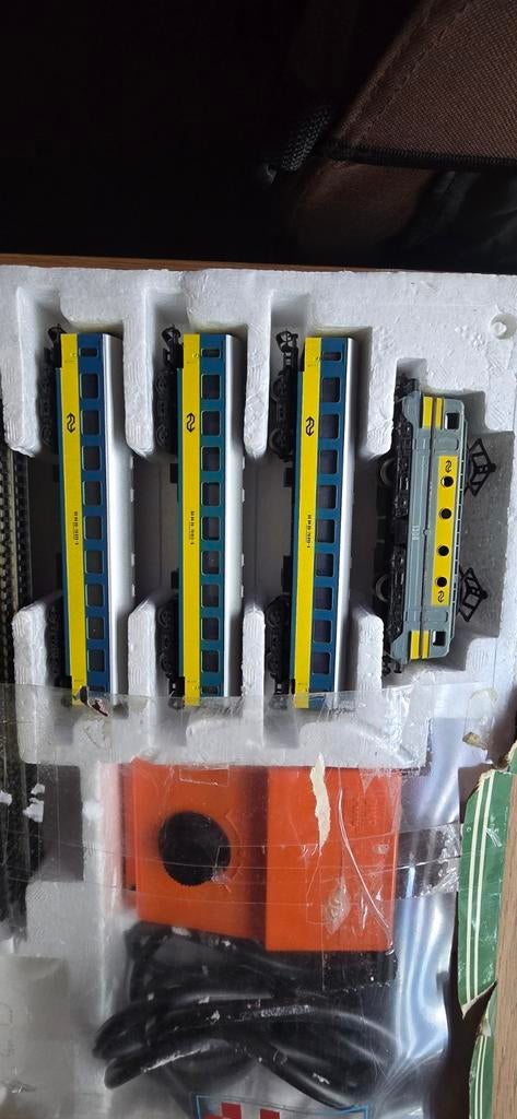 Treinset met NS Locomotief en Wagons, Hobby en Vrije tijd, Modeltreinen | H0, Gelijkstroom, Ophalen of Verzenden, NS, Gebruikt