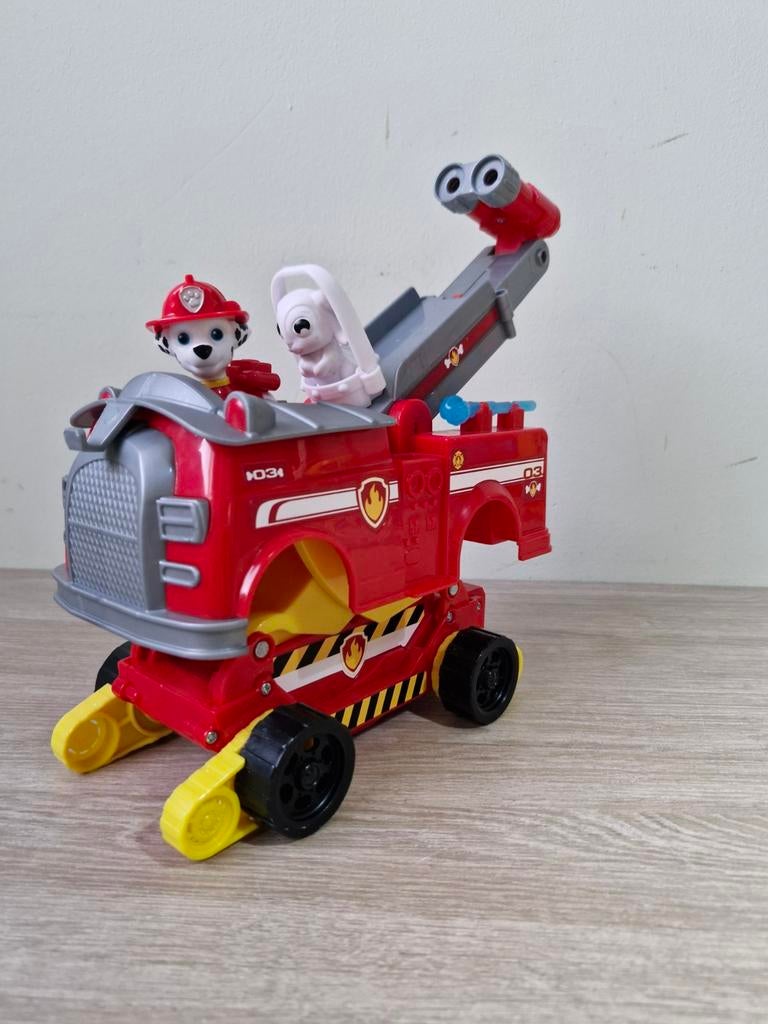 Paw Patrol Brandweerwagen Marshall & Konijntje, Ophalen of Verzenden, Zo goed als nieuw, Jongen of Meisje