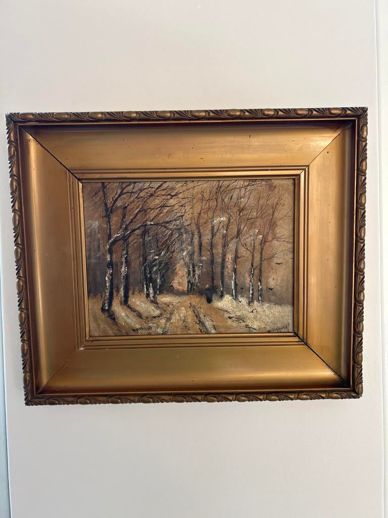 Schilderij Willem Mauve, bosgezicht, Ophalen