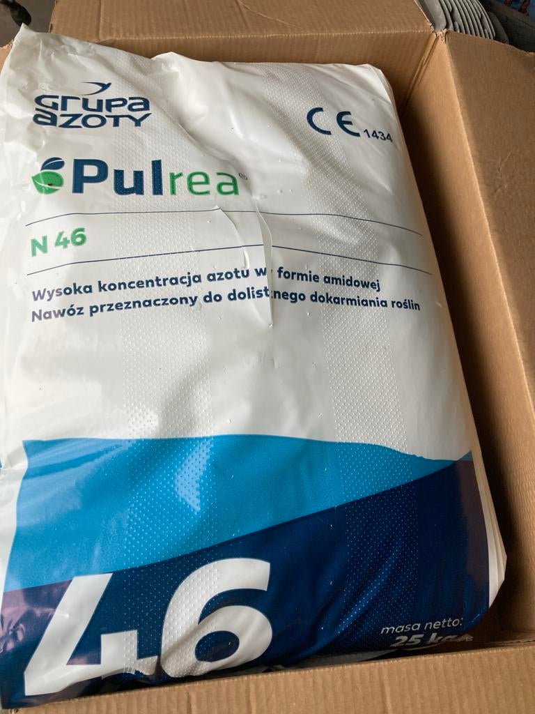 🪴13 x Pulrea N 46 meststof 25 kg per zak, Ophalen of Verzenden, Nieuw