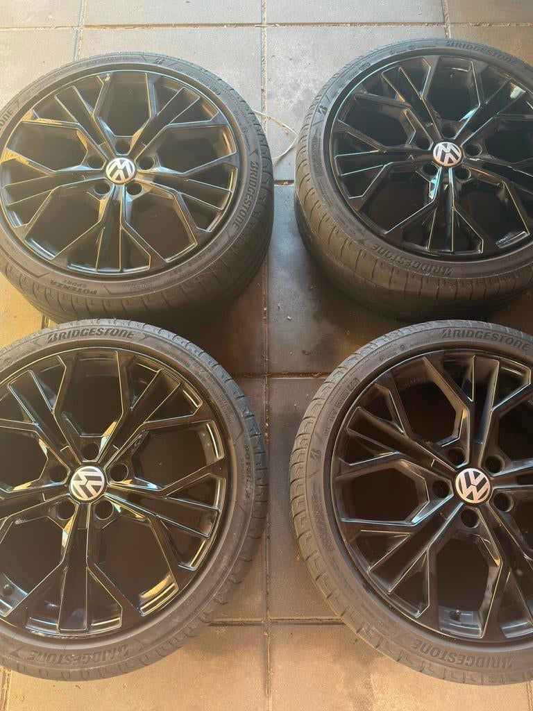 GMP Matisse 18 inch velgen + banden 5x112 Golf/Audi/Seat/Sko, Auto-onderdelen, Banden en Velgen, Ophalen, 18 inch, Gebruikt, Banden en Velgen