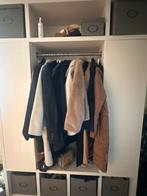 Witte Garderobekast met Hangruimte en Opbergvakken, Ophalen, Gebruikt, 100 tot 150 cm, 200 cm of meer