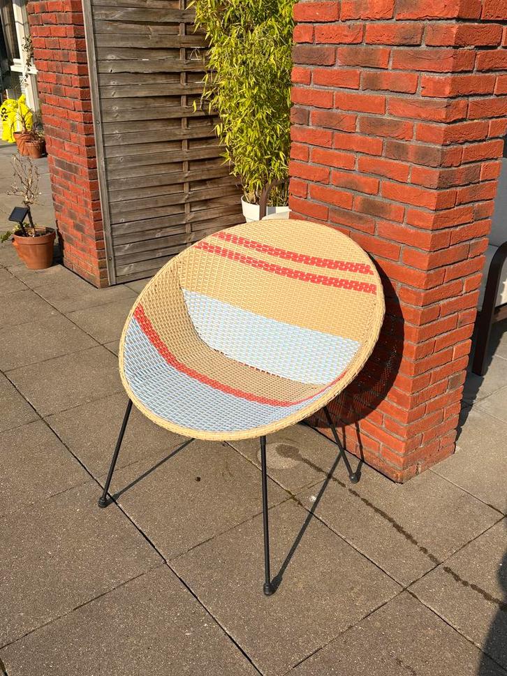 Loungestoel buiten Marlies van Karwei, Tuin en Terras, Tuinstoelen, Gebruikt, Metaal, Ophalen