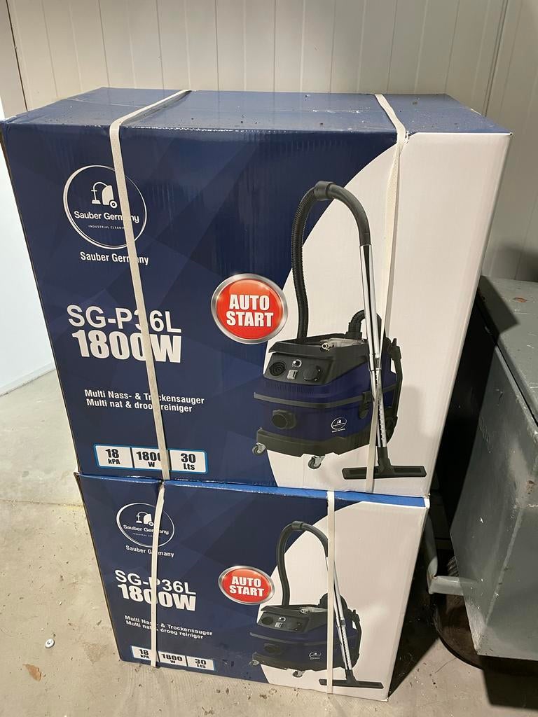 Sauber SG-P36L 1800W Nat- en Droog Bouwstofzuiger, Witgoed en Apparatuur, Stofzuigers, Nieuw, Ophalen of Verzenden, 1600 tot 2000 watt