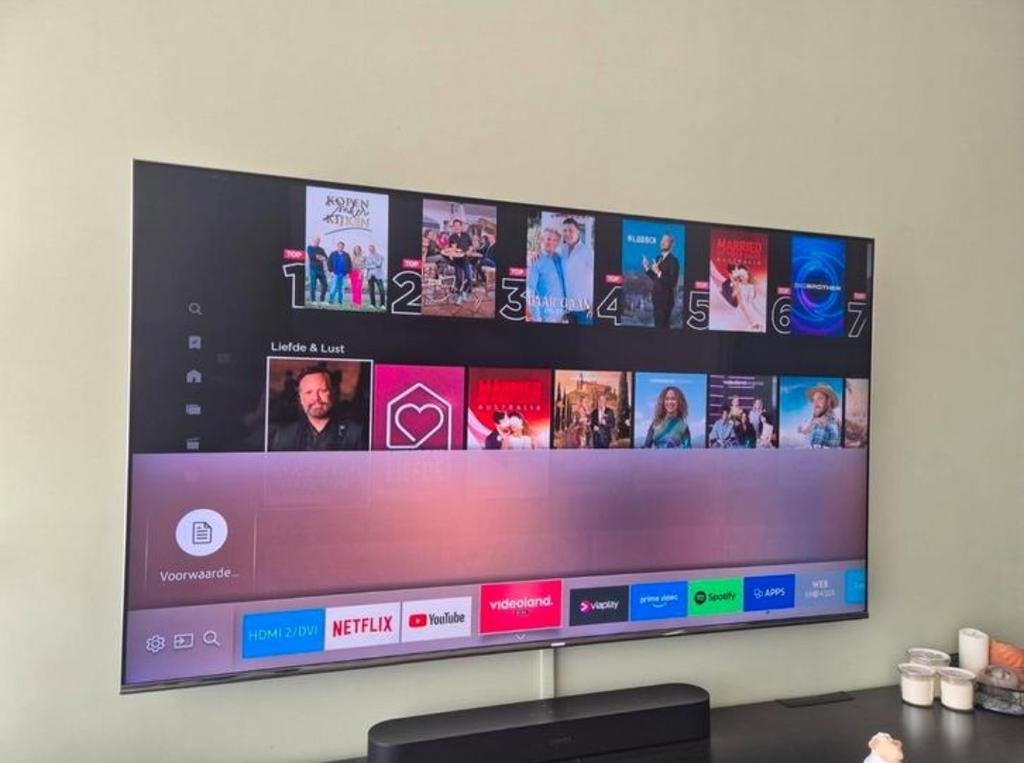 4k samsung smart tv 55 inch 100hz winkelprijs 1500,-, Ophalen of Verzenden, Zo goed als nieuw, 100 cm of meer, Samsung