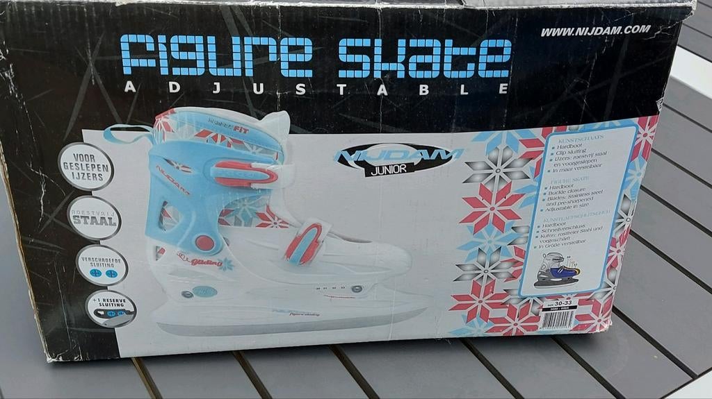 Kinderschaatsen Nijdam. Verstelbaar, maat 30-33, Sport en Fitness, Schaatsen, Ophalen, Zo goed als nieuw, IJshockeyschaatsen, Nijdam