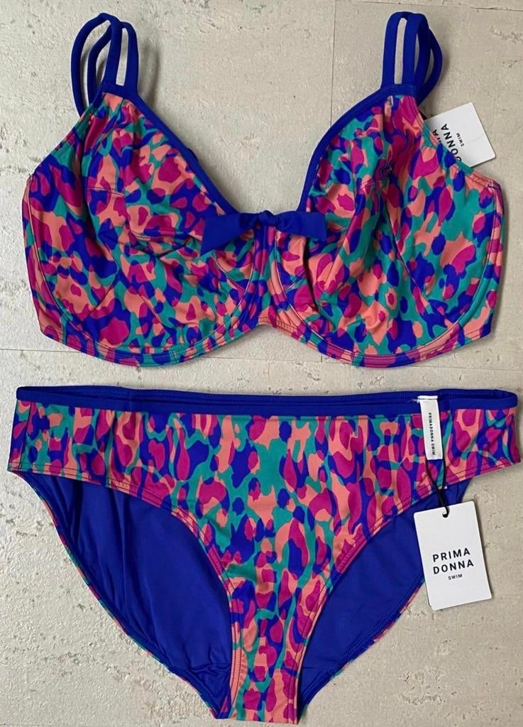 Nieuw prima donna bikini maat 85h / 44 met kaartjes, Blauw, Nieuw, Ophalen of Verzenden, Bikini