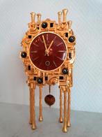 bronze vergulde stijl zuiver brutalisme klok, Ophalen