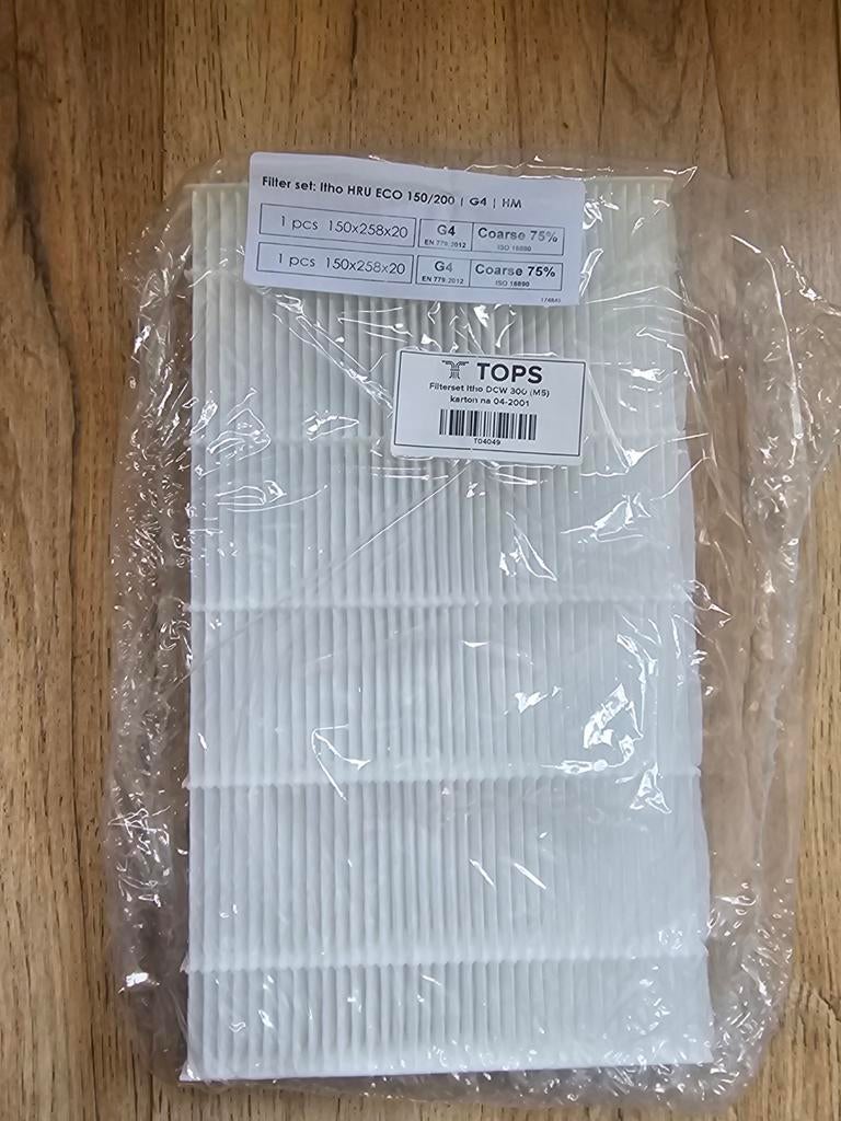 2 x Filterset Itho HRU ECO 150/200 G4, Ophalen of Verzenden, Nieuw, Afzuiger