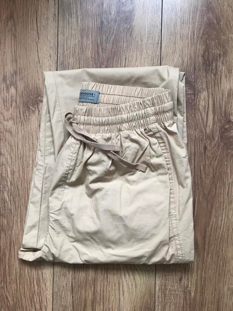Cargobroek relaxed fit C&A Clockhouse beige, Maat 38/40 (M), Beige, Ophalen of Verzenden, Zo goed als nieuw