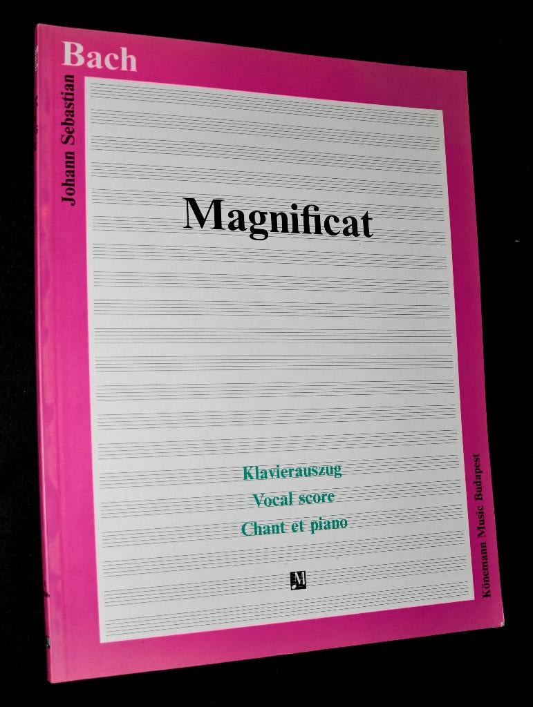 J.S. Bach - Magnificat in D - BWV 243 - Klavierauszug (Konem, Zang, Klassiek, Ophalen of Verzenden, Zo goed als nieuw