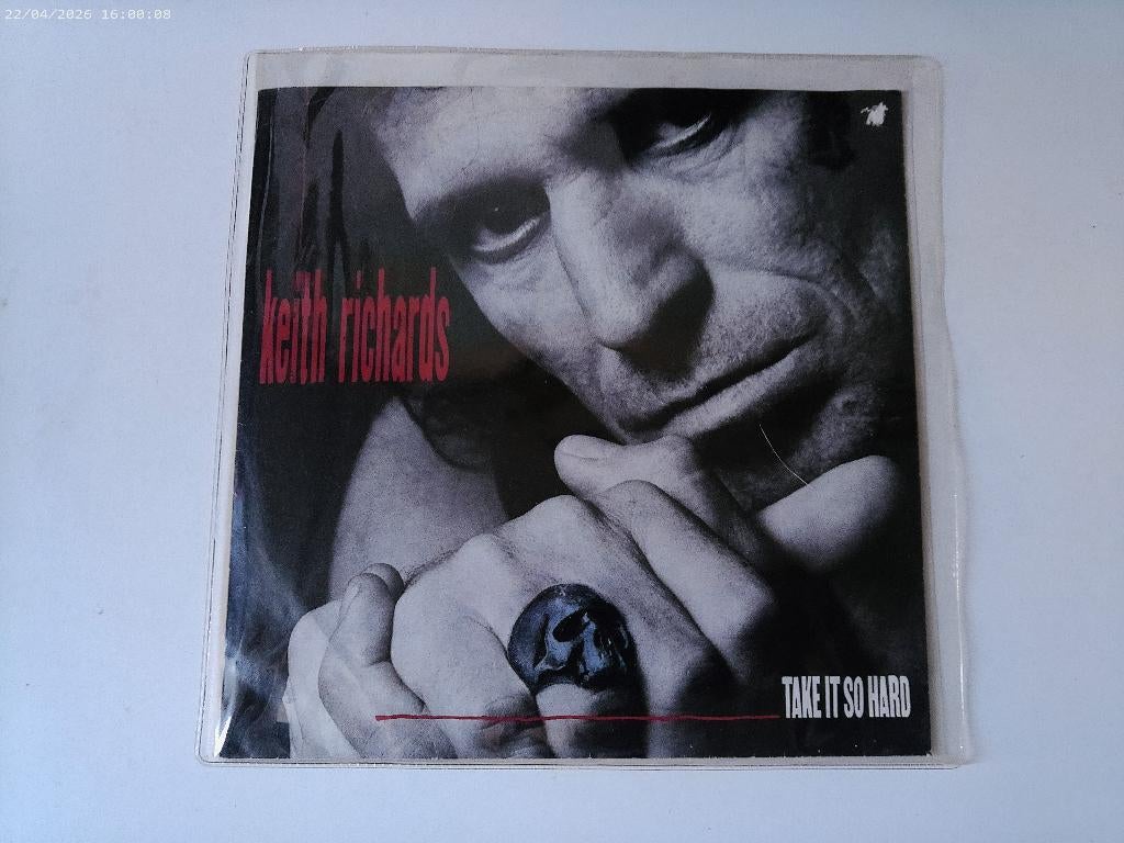 Keith Richards ( Rolling Stones ) Take it so hard, Gebruikt, Fotohoes, 7 inch, Ophalen of Verzenden