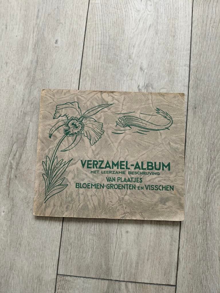 Verzamel-album van plaatjes Bloemen-groenten en visschen, Verzenden, Gelezen, Plaatjesalbum