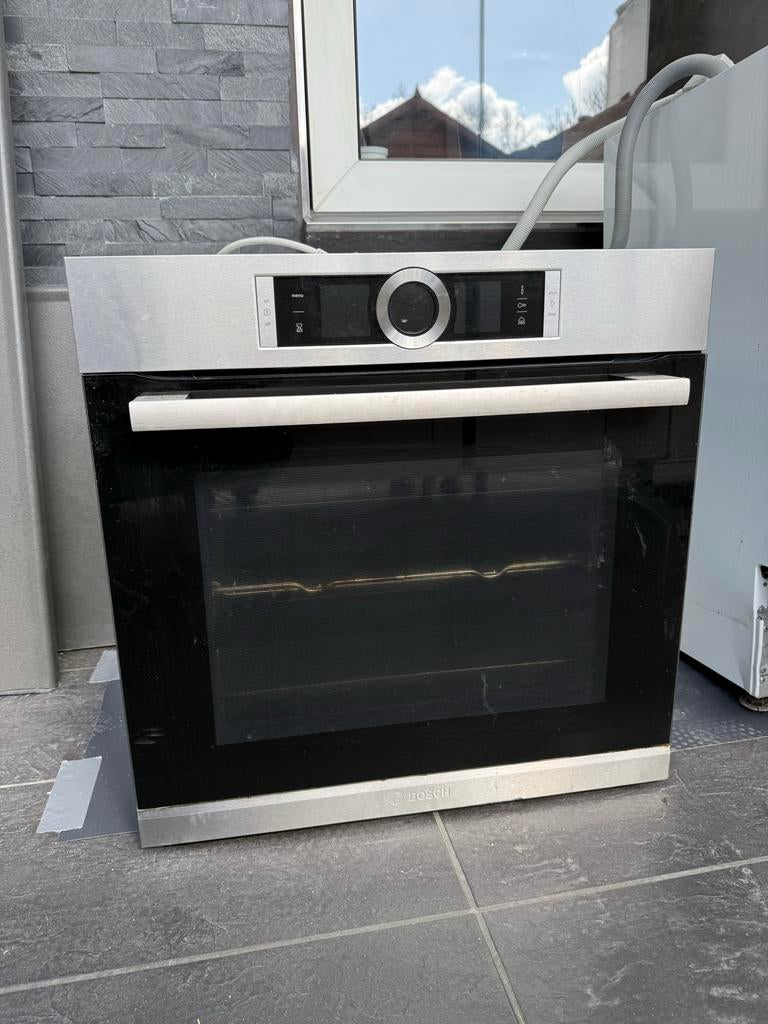 Bosch HSG656XS1 stoomoven hete lucht combi, Witgoed en Apparatuur, Ovens, 45 tot 60 cm, Gebruikt, Oven, 60 cm of meer