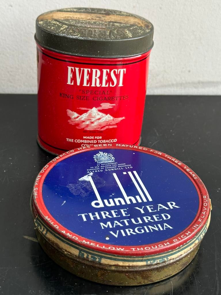 Oude sigaretten en tabak blik 2x 1 koop, Verzamelen, Blikken, Ophalen of Verzenden, Gebruikt, Overige