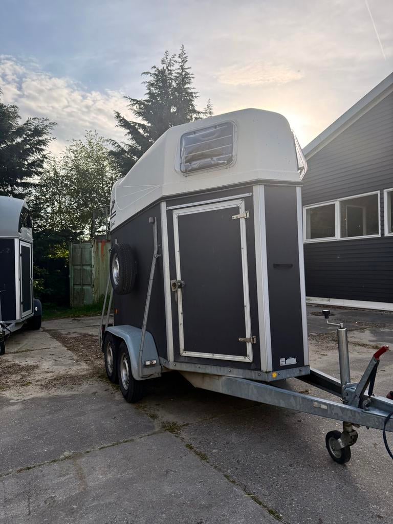 MOET WEG- Ruime 1.5 paards trailer – goede staat, Ophalen, Zo goed als nieuw, Hout, 1½-paards trailer