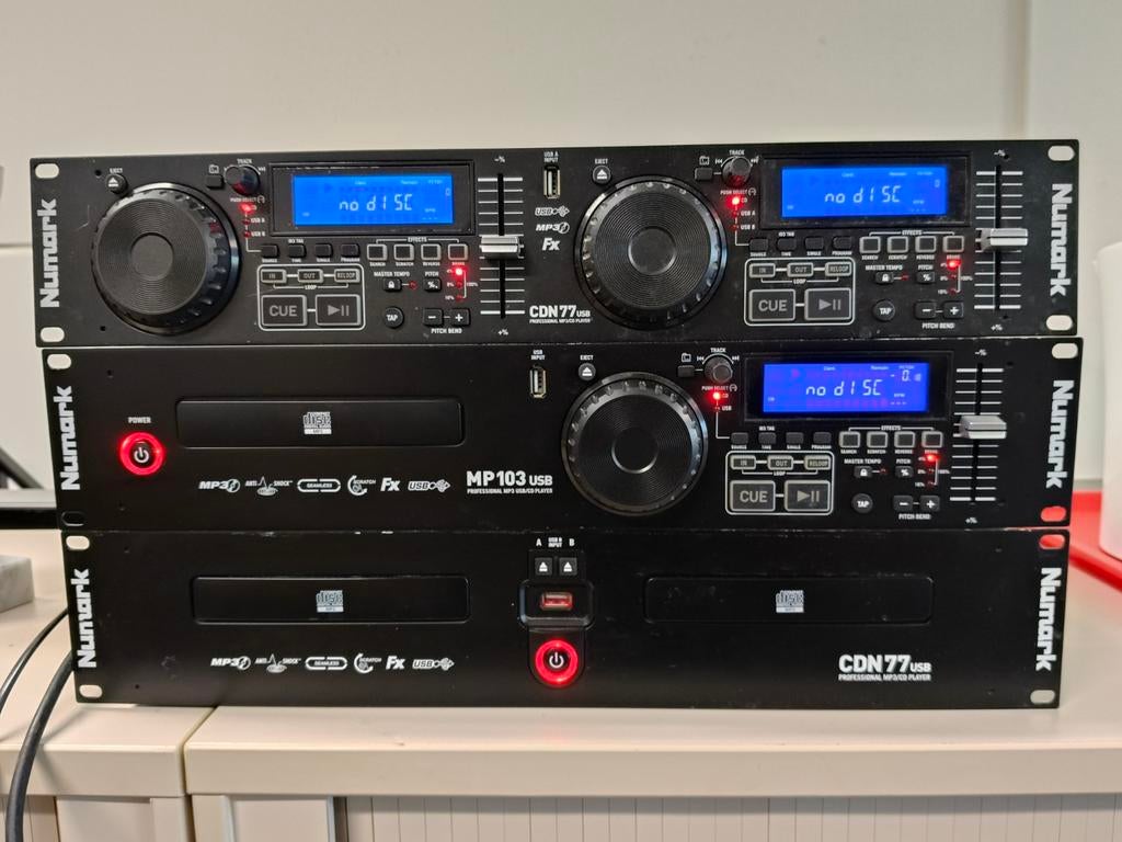Numark CDN77USB en MP103USB spelers voor hobbyist, Muziek en Instrumenten, Dj-sets en Draaitafels, Ophalen of Verzenden, Gebruikt