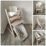 Stokke Tripp Trapp whitewash+babyset, newbornset, extra hoes, Kinderen en Baby's, Kinderstoelen, Ophalen of Verzenden, Zo goed als nieuw