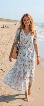 jurk K-Design, K-design, Zo goed als nieuw, Maat 36 (S), Onder de knie