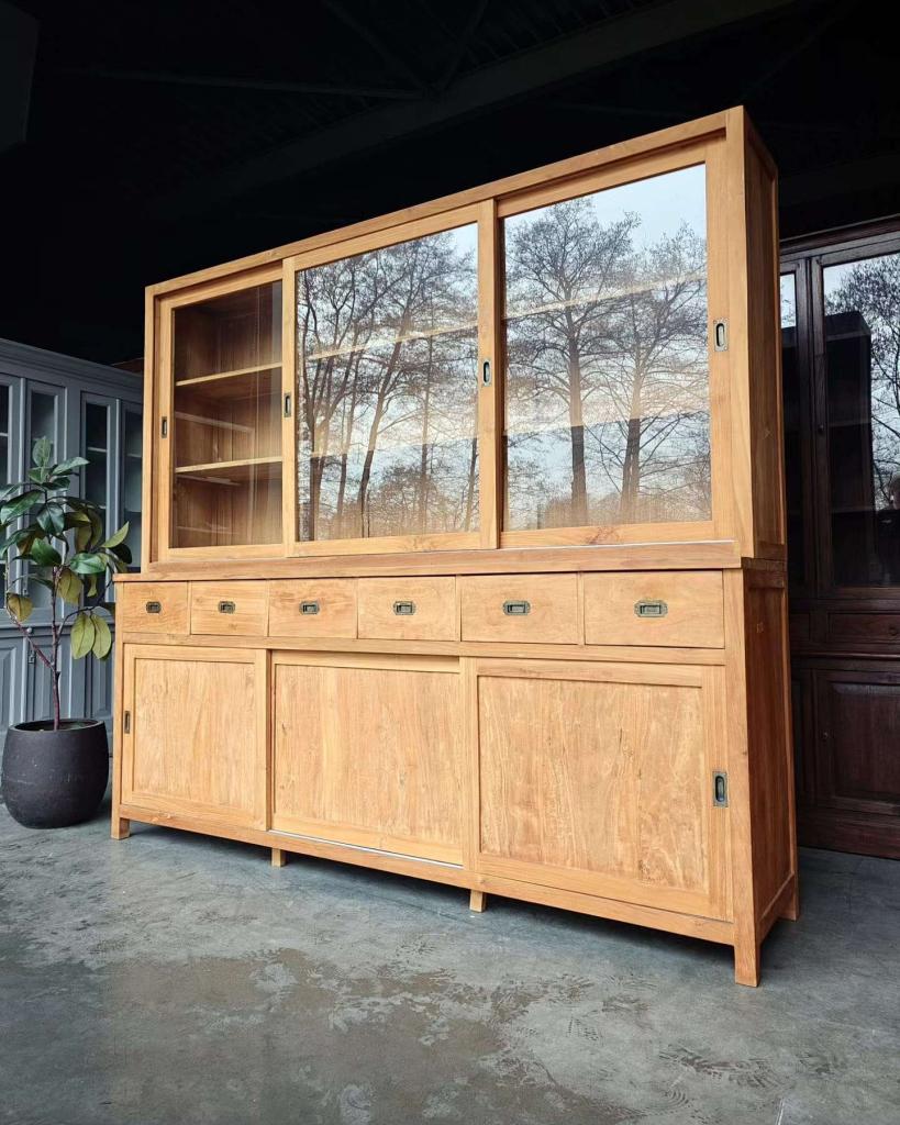 Schoolkast Teak | Winkelkast Stoer | Strak model #5262