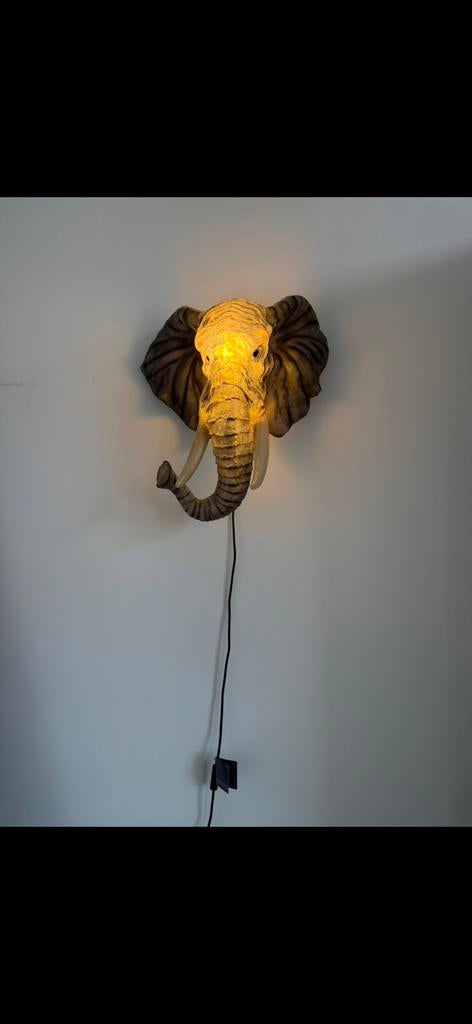 Zoeppritz olifant lamp muurlamp kinderkamer jungle, Huis en Inrichting, Lampen | Wandlampen, Ophalen of Verzenden, Zo goed als nieuw