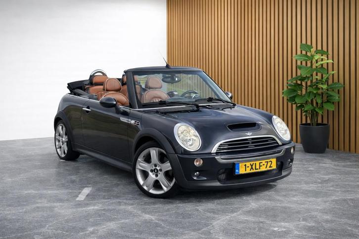 Mini Mini Cabrio 1.6 Cooper S Chili SIDEWALK (COGNAC LEDER,, Auto's, Mini, Bedrijf, Te koop, Cabrio, ABS, Airbags, Airconditioning