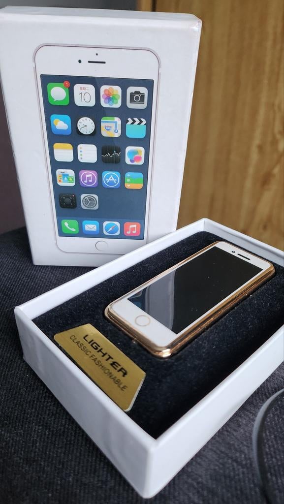 iPhone mini aansteker met laadpoort en laadkabel, Ophalen of Verzenden, Nieuw, Aansteker