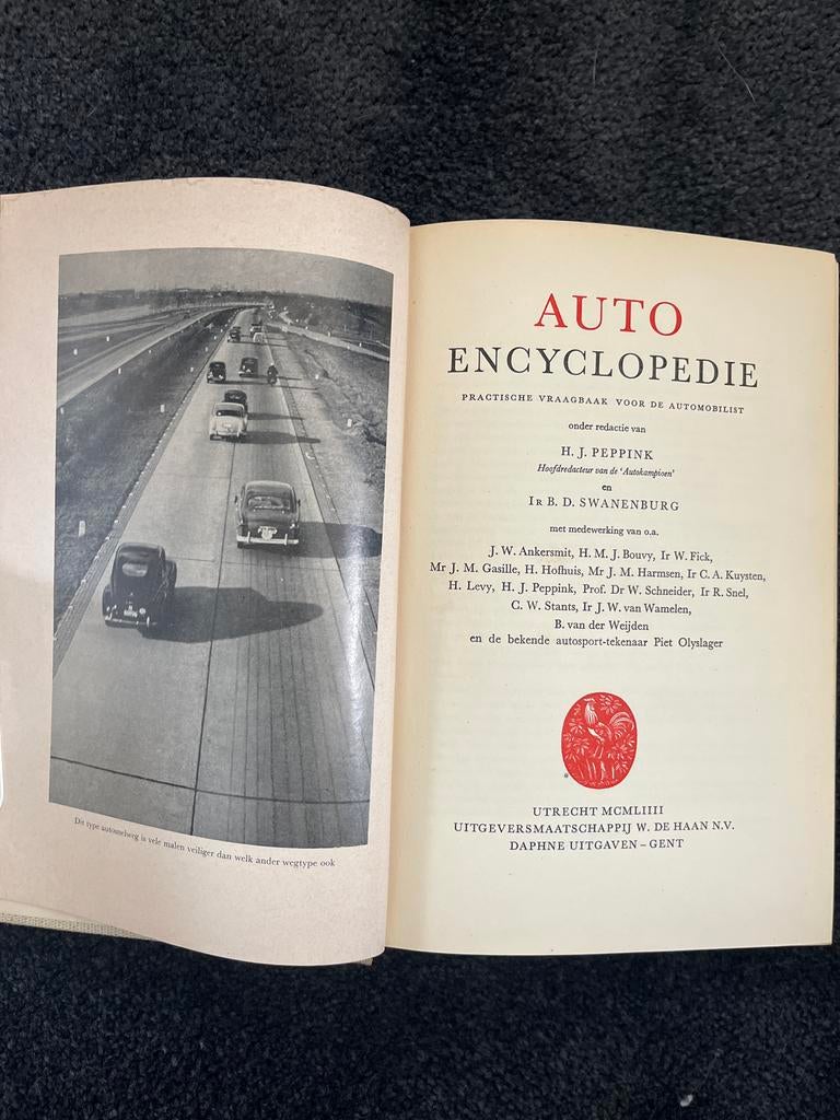 Auto Encyclopedie (1953)  - Vintage, Ophalen of Verzenden, Gelezen, Algemeen