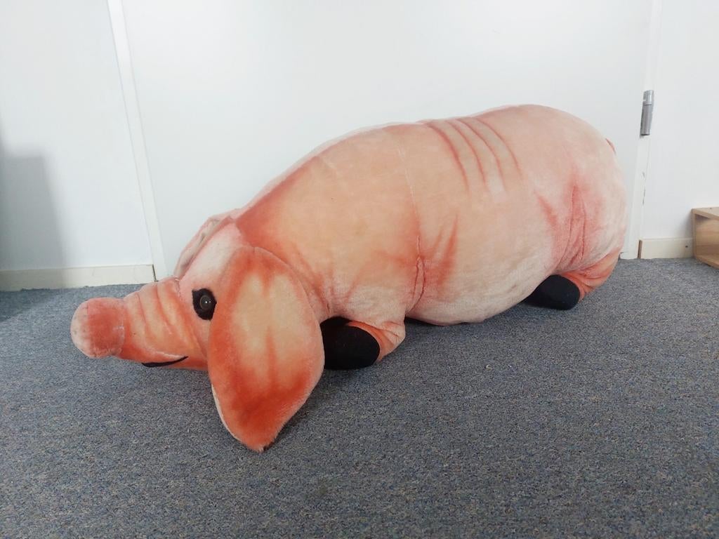 Grote knuffel varken, Ophalen of Verzenden, Zo goed als nieuw, Overige typen