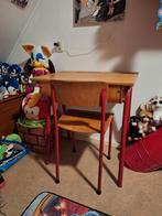 Mooi schoolbureau met open klep voor opbergruimte, Antiek en Kunst, Ophalen