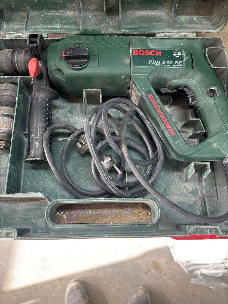 Bosch PBH 240 RE Boorhamer, Boor- en/of Breekhamer, Ophalen of Verzenden, Klopboormechanisme, Gebruikt