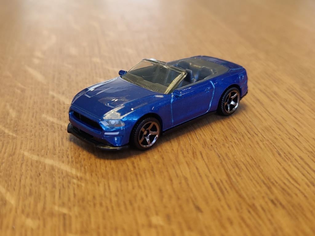 Matchbox Ford Mustang Convertible BLAUW, Ophalen of Verzenden, Zo goed als nieuw, Auto
