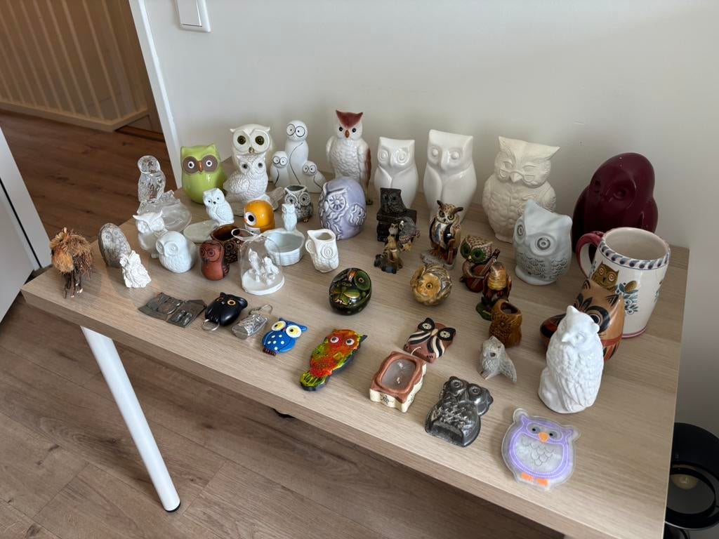 Grote verzameling Uilen, Ophalen, Paard, Beeldje of Figuurtje