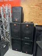 Qsc set incl. Versterkers en kabels, JBL, Ophalen of Verzenden, Zo goed als nieuw, 120 watt of meer