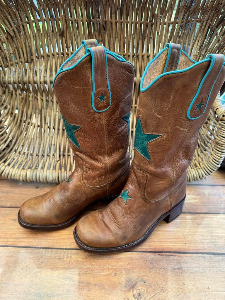 Sendra Mistic Star Western Cowboylaarzen Maat 39, Ophalen of Verzenden, Gedragen, Bruin, Hoge laarzen
