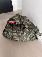 Grote fatboy zitzak-camouflage, Ophalen, Zo goed als nieuw, Groen, Zitzak