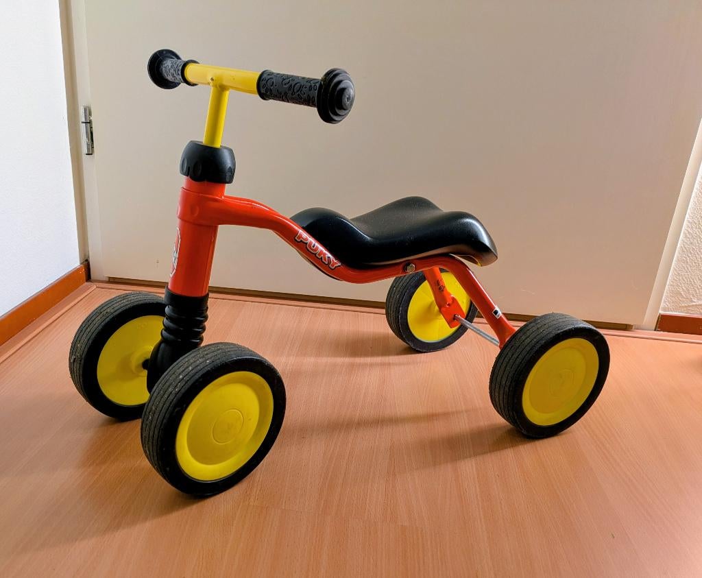 PUKY loopfiets rood/geel, Kinderen en Baby's, Speelgoed | Buiten | Voertuigen en Loopfietsen, Ophalen of Verzenden, Gebruikt, Loopfiets