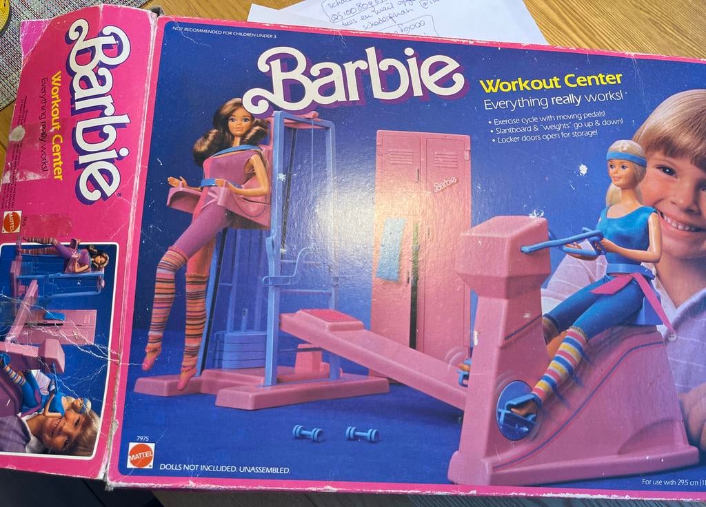 Vintage Barbie Workout Center (1987) - Mattel, Ophalen of Verzenden, Zo goed als nieuw