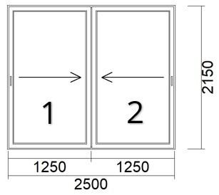Schuifpui IgloSlide Dubbelzijdig | Kunststof | 250 X 215 Cm, Niet ingevuld, Kunststof, Niet ingevuld, Nieuw