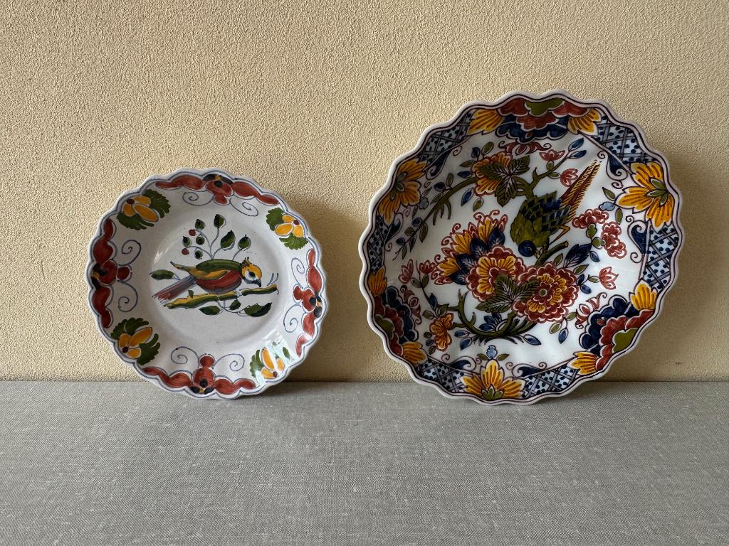 2 MAKKUM wandborden wand bord wandbordjes VOGELS, Ophalen of Verzenden