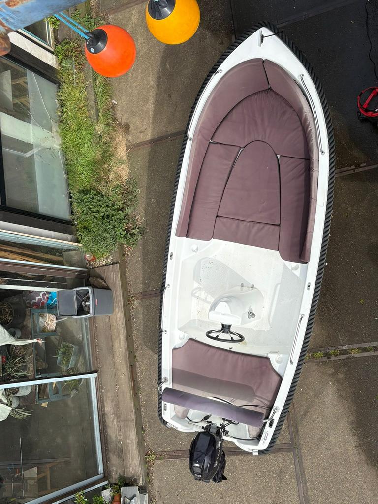 Sloep 4.20 (2021) met zonnedek en Tohatsu 9.8 pk - vaarklaar, Ophalen, Tot 10 pk, Gansza-yacht, Geen