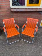 Vintage klapstoelen / tuinstoelen / campingstoelen, Ophalen, Gebruikt, Kunststof, Inklapbaar