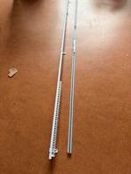 2 nieuwe uitschuifbare gordijnrails 160-300 cm, Ophalen, Wit, Nieuw, 200 cm of meer