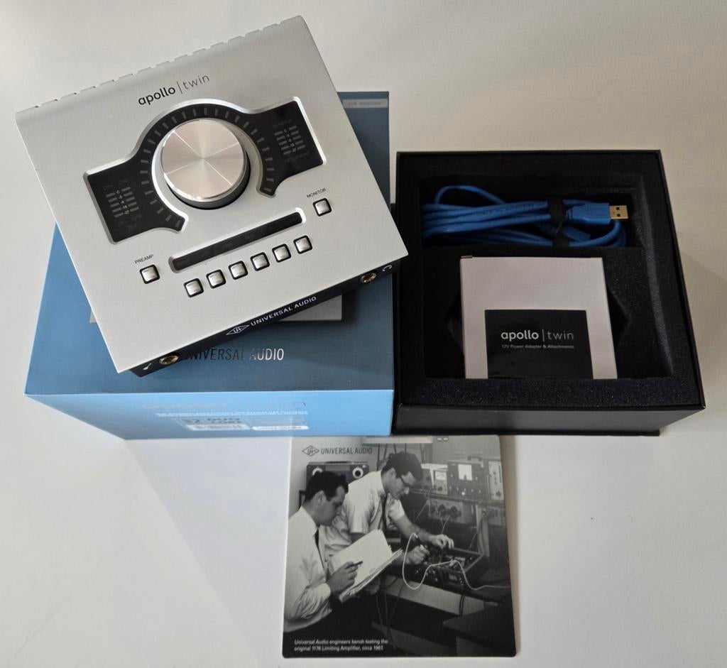 UAD Apollo Twin Duo Core Usb - Complete set in doos, Ophalen, Zo goed als nieuw