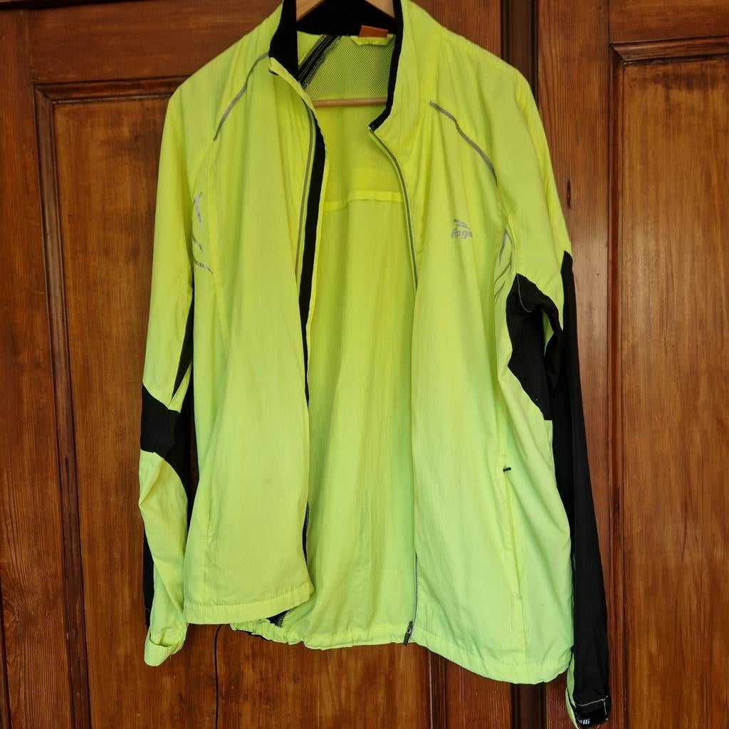 Rogelli Fietsjack Neon Geel XXL - Winddicht & Ademend, Ophalen of Verzenden, Bovenkleding, Rogelli, Gebruikt
